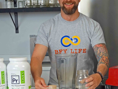 Enjoying a great tasting plant-based protein