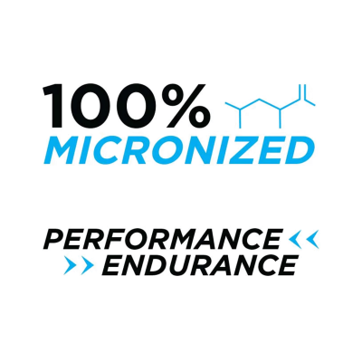 Image of the stats of creatine saying 100% micronized and rebuild recover