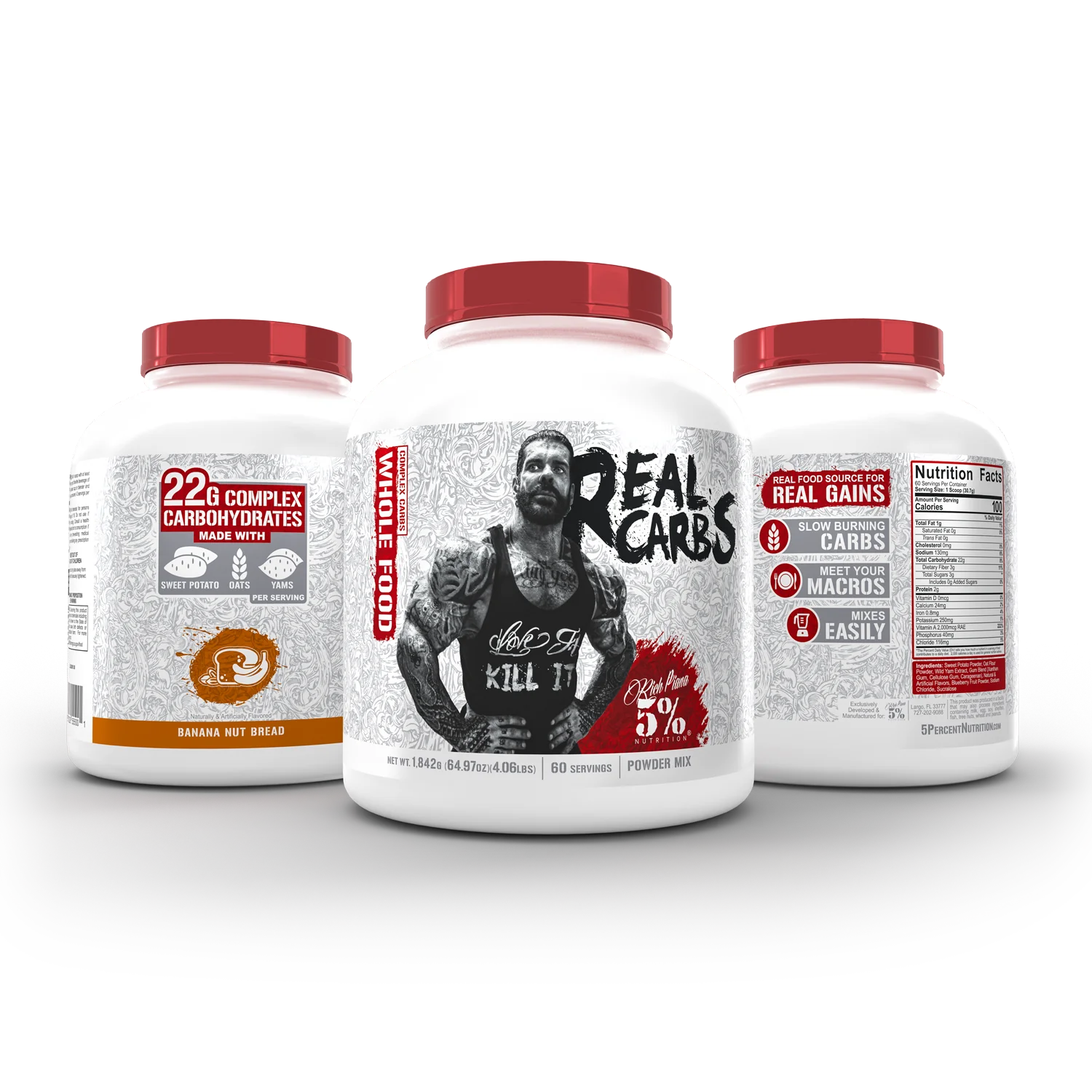 5 Nutrition Real Carbs Complex Carbohydrates Legendary Series BFY Life