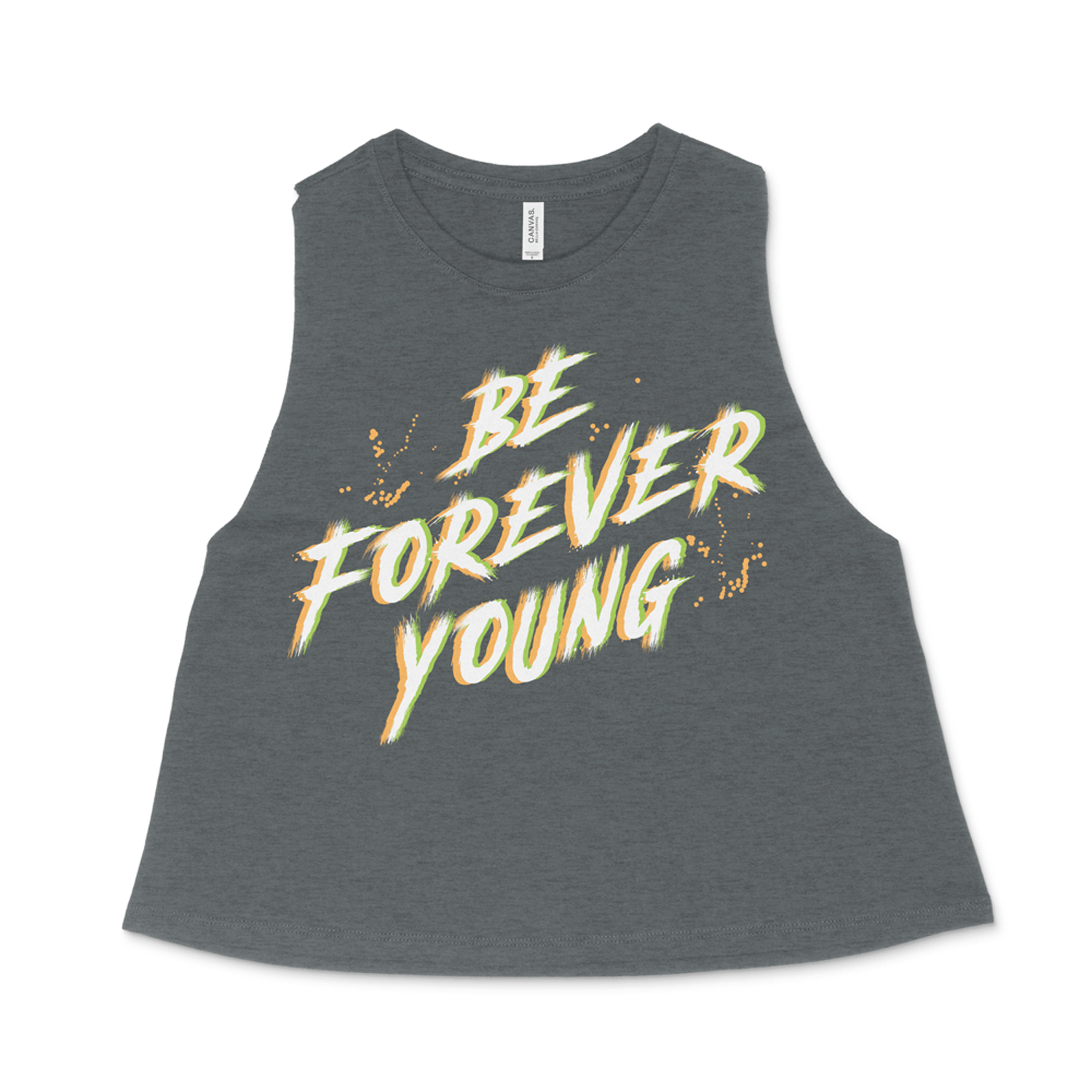 BFY Life: Paint Brush Design Women's Tank Crop Top