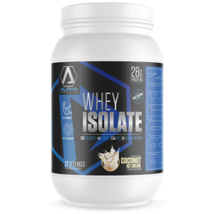 Picture of Alpha Nutrition Labs Whey Isolate Coconut Ice Cream 2 Pound Jug