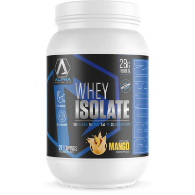Picture of Alpha Nutrition Labs Whey Isolate Mango 2 Pound Jug
