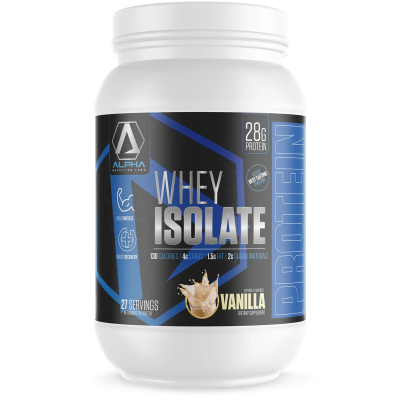 Picture of Alpha Nutrition Labs Whey Isolate Vanilla 2 Pound Jug