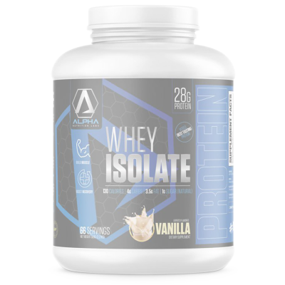 Picture of Alpha Nutrition Labs Whey Isolate Vanilla 2 Pound Jug
