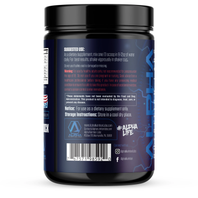 Picture of Alpha Labs Nutrition Cell Shock Container Suggested Use Watermelon Flavor