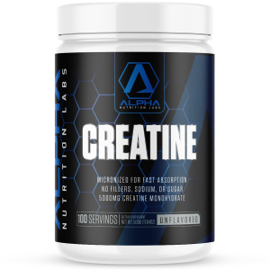 Image of Alpha Nutrition Labs Creatine Monohydrate 5mg, 100 serving bottle