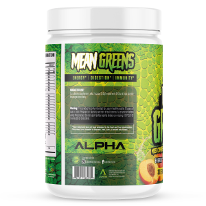 Image of Alpha Labs Nutrition Mean Greens and Reds Superfood container suggested use