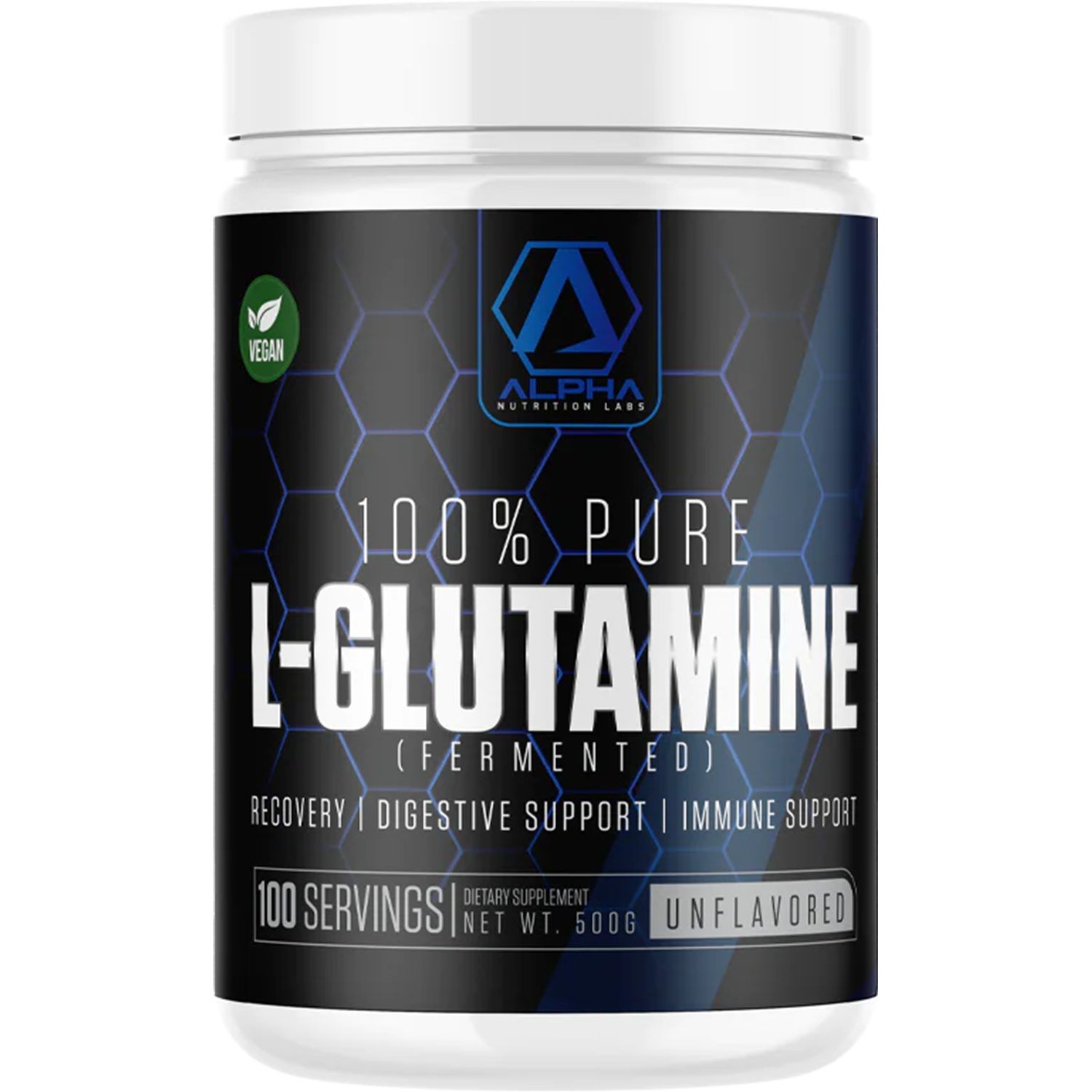 Image of Alpha Labs Nutrition L-Glutamine container