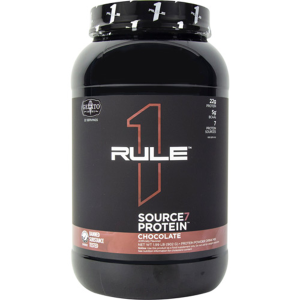 Picture of Rule 1 Proteins Source7 Gelato Series 2 lbContainer of Chocolate Gelato Flavor
