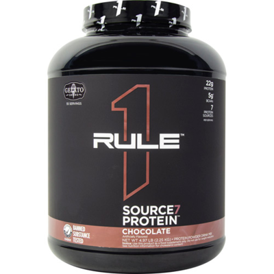 Picture of Rule 1 Proteins Source7 Gelato Series 5lb Container of Chocolate Gelato Flavor