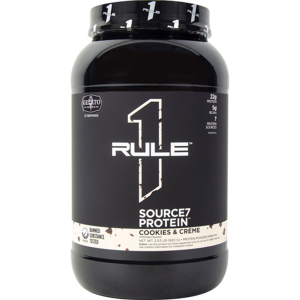 Picture of Rule 1 Proteins Source7 Gelato Series 2 Pound Container of Cookies and Creme Flavor