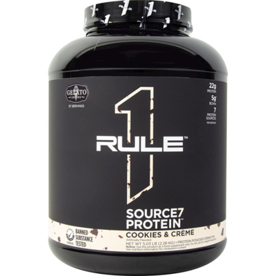 Picture of Rule 1 Proteins Source7 Gelato Series 5 Pound Container of Cookies and Creme Flavor