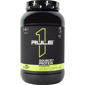 Picture of Rule 1 Proteins Source7 Gelato Series 2 Pound Container of Pistachio Gelato Flavor
