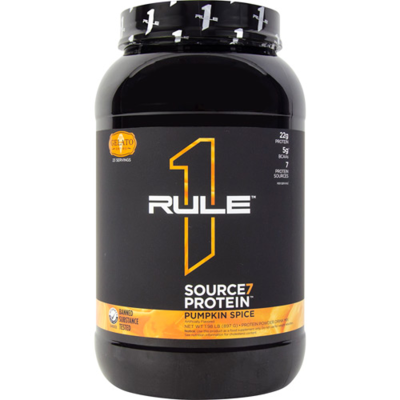 Picture of Rule 1 Proteins Source7 Gelato Series 2 Pound Container of Pumpkin Spice Gelato Flavor