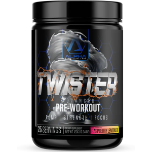 INutrition, Twisted Pre Workout 25 Servings Raspberry Lemonade Label