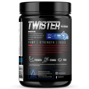 Nutrition, Twisted Pre Workout 25 Servings Raspberry Lemonade Suggested Use Label