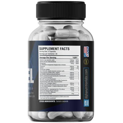 Picture of Alpha Labs Nutrition Enhanced Flex Fuel Container Supplement Facts