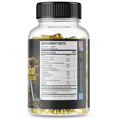 Image of the Alpha Nutrition Labs bottle of Liver Armor supplement facts